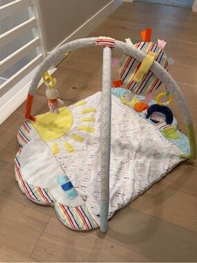 Soft Sun & Stripe Baby Play Gym - Multicolor